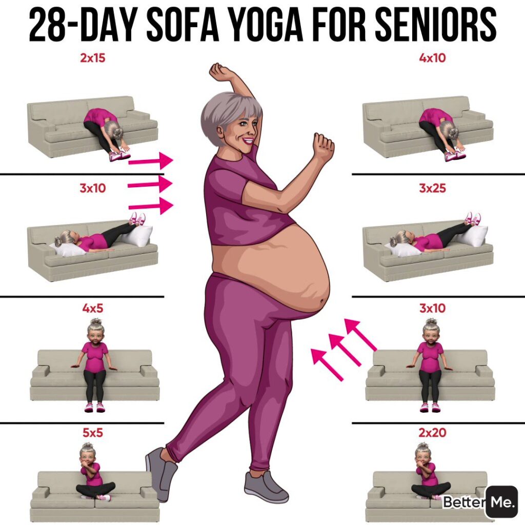 28 DAY COUCH YOGA FOR SENIORS